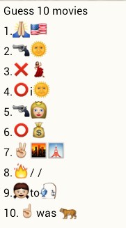 Guess 10 movies - PuzzlersWorld.com