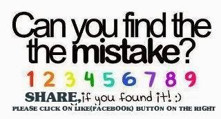 Find The Mistake 1 2 3 4 5 6 7 8 9 Puzzlersworld Com